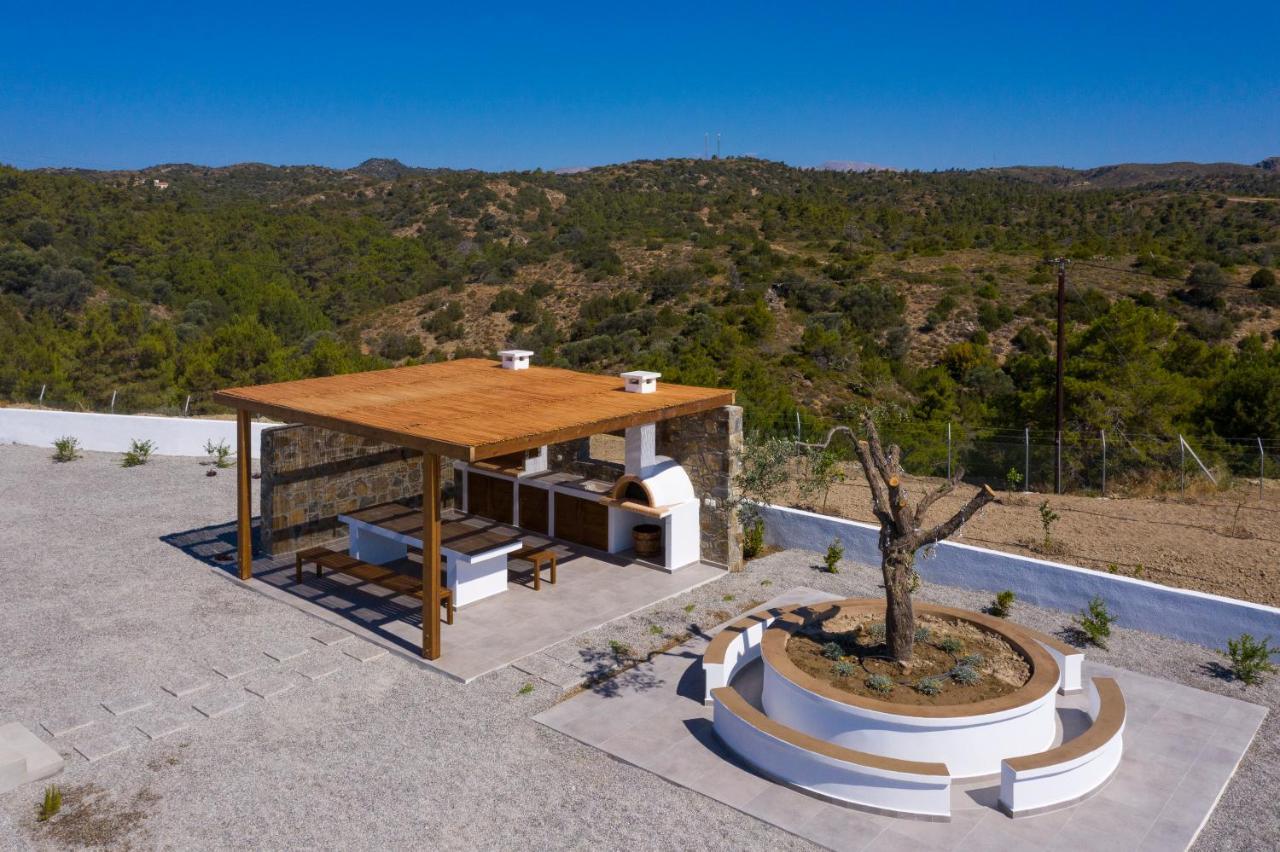 Terra D'Oro Sea View Villa With Private Pool Kiotari Exterior photo