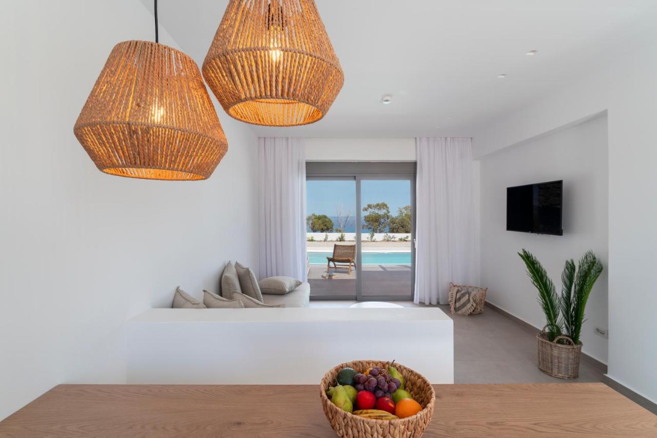 Terra D'Oro Sea View Villa With Private Pool Kiotari Exterior photo